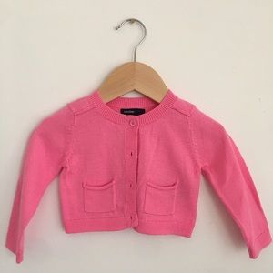Baby Gap Fuchsia Cropped Cardigan